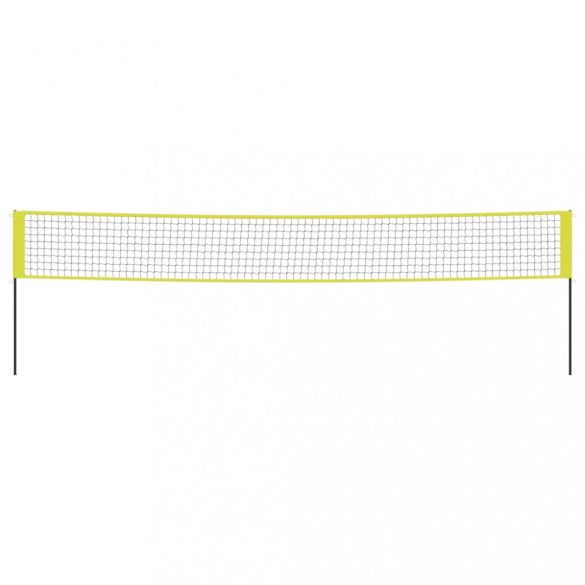 sárga és fekete polietilén szövet röplabdaháló 823 x 244 cm