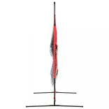 hordozható fekete/piros poliészter baseballháló 183x105x183 cm