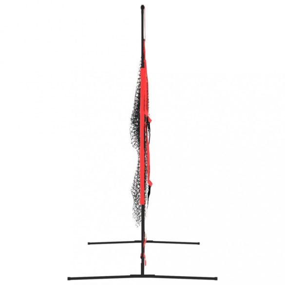 hordozható fekete/piros poliészter baseballháló 183x105x183 cm