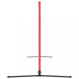 fekete és piros poliészter teniszháló 400 x 100 x 87 cm