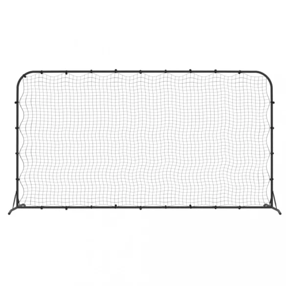 fekete HDPE foci-visszapattanó háló 366 x 90 x 183 cm