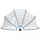 kerek PVC medencekupola 315 x 158 cm