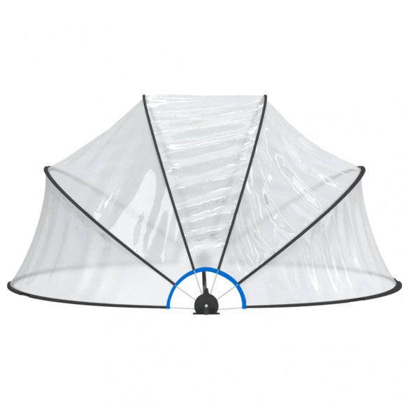 kerek PVC medencekupola 315 x 158 cm