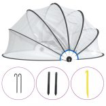 kerek PVC medencekupola 467x234 cm