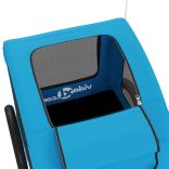 kék oxford szövet és vas kisállatszállító utánfutó