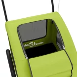 zöld oxford szövet és vas kisállatszállító utánfutó