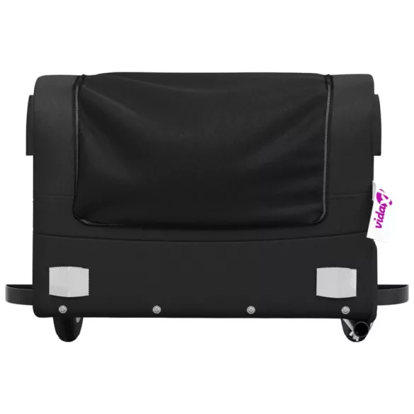 fekete vas kerékpár-utánfutó 30 kg