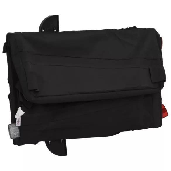 fekete vas kerékpár-utánfutó 30 kg