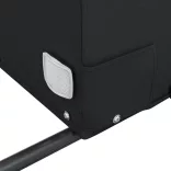 fekete vas kerékpár-utánfutó 30 kg