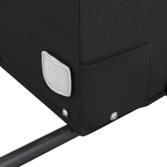 fekete vas kerékpár-utánfutó 30 kg