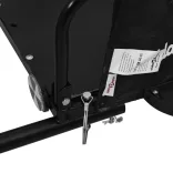 fekete oxford szövet és vas kerékpár-utánfutó