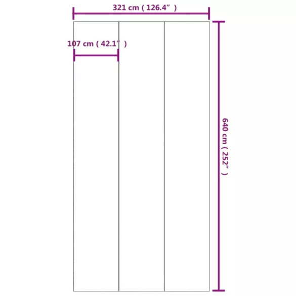 világosszürke poliészter geotextília medencealátét 640 x 321 cm