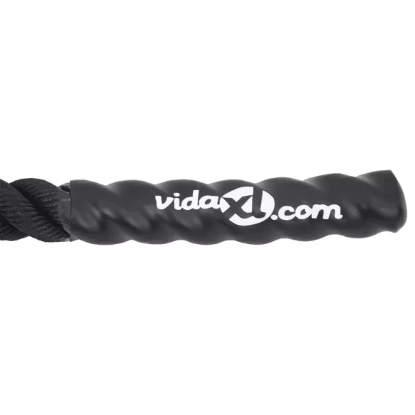 fekete harci kötél 9 m 6,8 kg poliészter