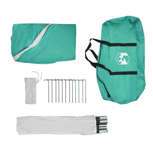 zöld vízálló rendezvénysátor