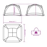 zöld vízálló rendezvénysátor