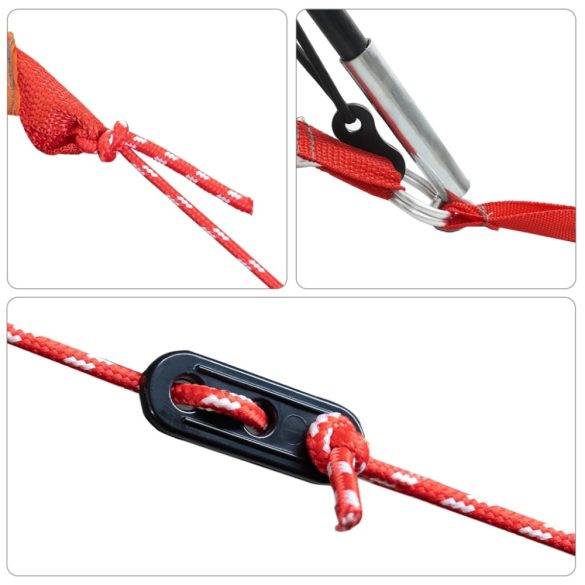 3 személyes zöld vízálló alagút kempingsátor