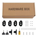 fekete kétágú bimini tető 150 x 120 x 110 cm