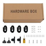 fekete kétágú bimini tető 180 x 130 x 110 cm