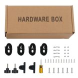 fekete háromágú bimini tető 183 x 160 x 137 cm