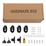 fekete háromágú bimini tető 183 x 180 x 137 cm