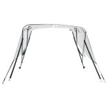 háromágú bimini tető oldalfalakkal 183 x (137-152) x 137 cm