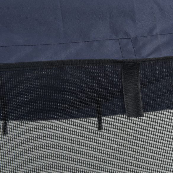 négyágú bimini tető hálós oldalfalakkal 243x(230-244)x137 cm