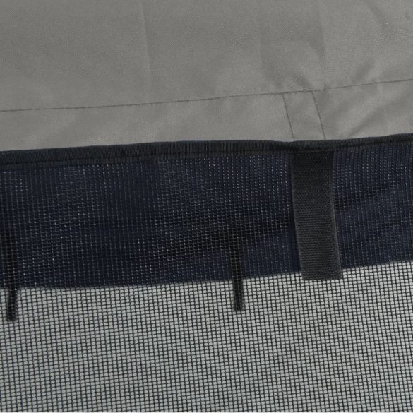 négyágú bimini tető hálós oldalfalakkal 243x(200-213)x137 cm