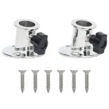 2 db rozsdamentes acél kerek bimini alj 26 mm-es csőhöz