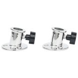 2 db rozsdamentes acél kerek bimini alj 26 mm-es csőhöz